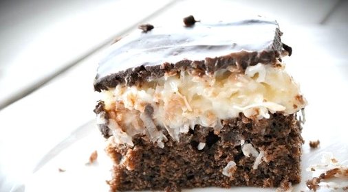 Шоколадный торт с кокосом