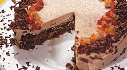 Шоколадный торт с меренгой