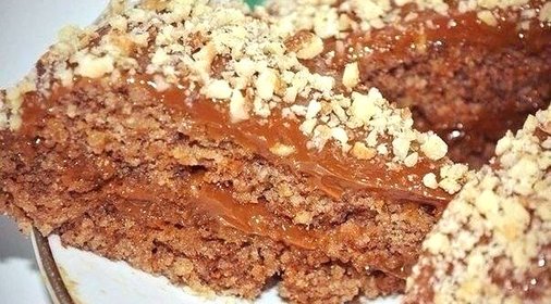 Шоколадно-ореховый торт для худеющих