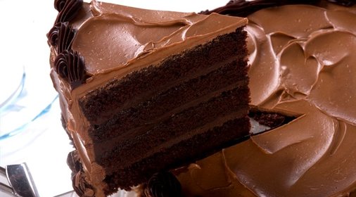 Торт «Пища дьявола» с шоколадным ганашем
