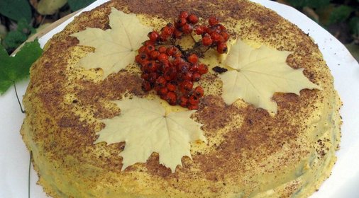 Торт Блюз уходящего солнца...моей подруге посвящается