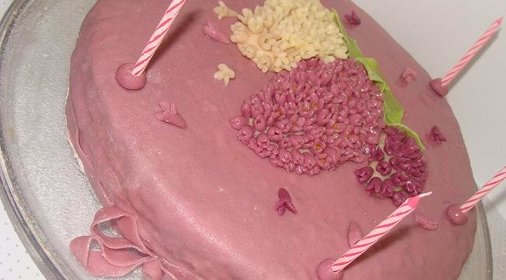 Сиреневый торт для любимой сестрёнки!