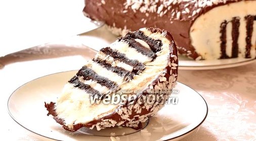 Торт из шоколадного печенья