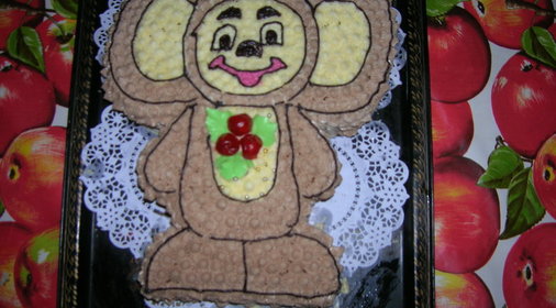 торт чебурашка