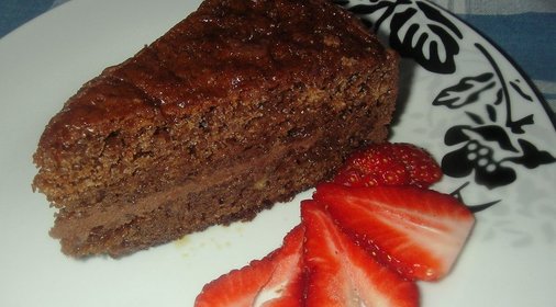 Шоколадный торт с бергамотом