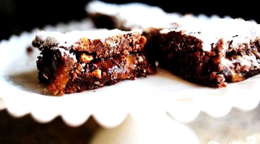 Шоколадные пирожные с орехами