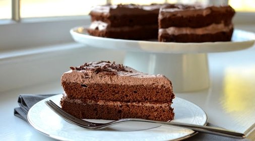 Шоколадный воздушный торт
