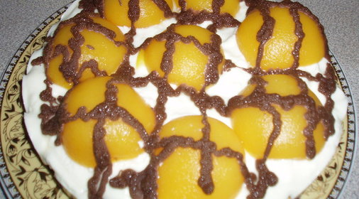 торт ПЕРСИКОВАЯ ГЛАЗУНЬЯ