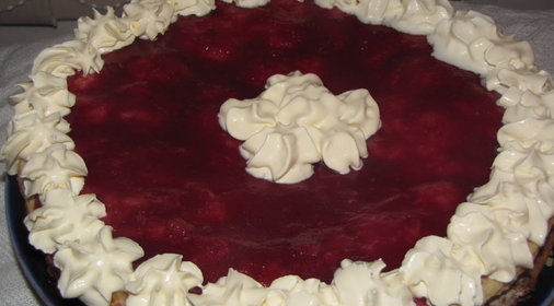 Тортик Вишенки в снегу