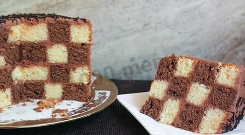 Шахматный торт