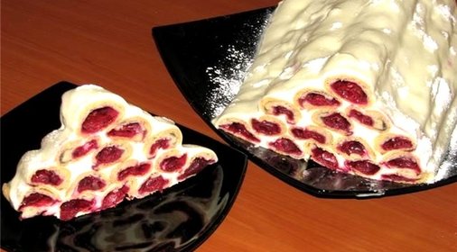 Торт Дрова под снегом