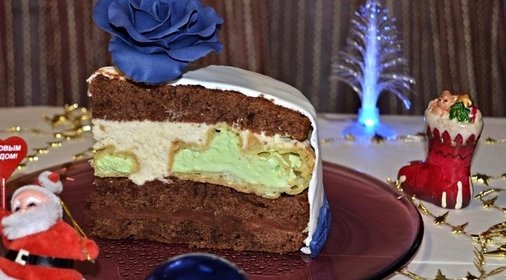 Торт с профитролями