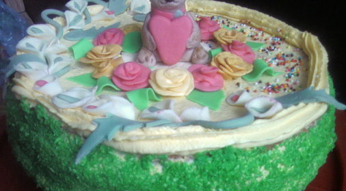 ТОРТ ДЛЯ СЫНА с творогом и персиками