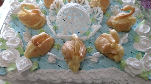 Торт Лебединое озеро Отчет-благодарность