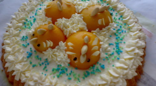 Торт Пасхальные цыплятки