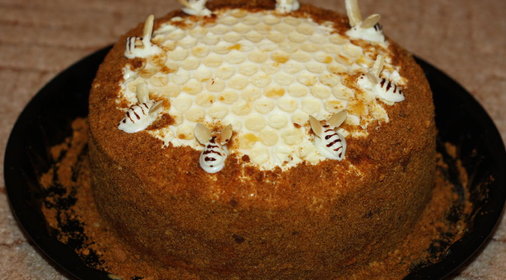 Медовый торт Жу-жу (вариант украшения и приготовления медовика)