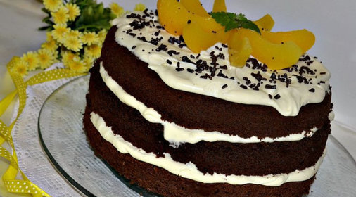 Торт в стиле «NAKED CAKE»