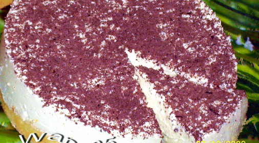 Торт Ванильный с тертым шоколадом