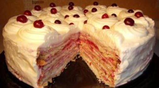 Клюквенный торт