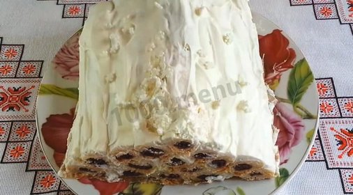 Торт Дрова под снегом