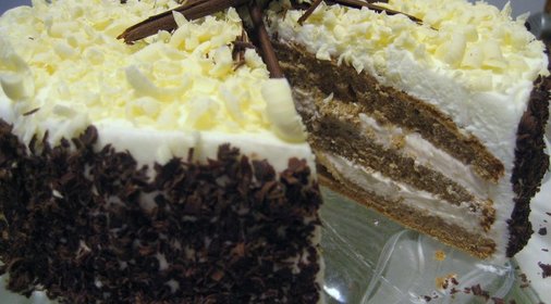 Черно-белый торт