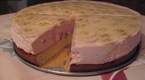 Торт с творогом и вишней (очередной)