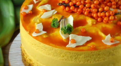 Торт черемухово-облепиховый Осенний вальс