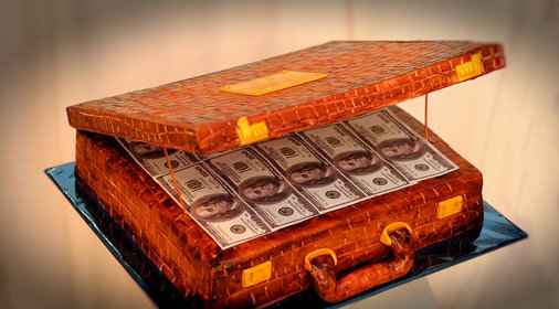 Торт Кейс с деньгами