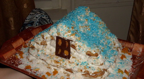 Торт Зимняя избушка