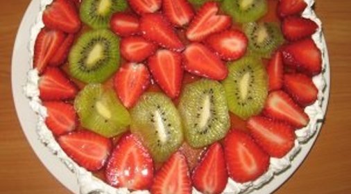 торт с фруктами