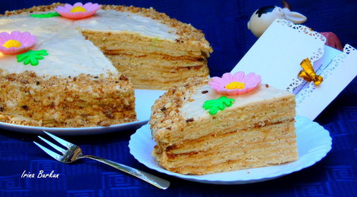 Арахисовый торт Коровка
