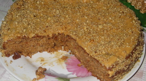 Торт Идеал с овсяными хлопьями