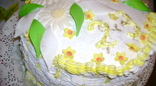 День-рожденный тортРомашкин