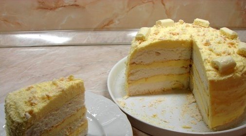 Белковый торт