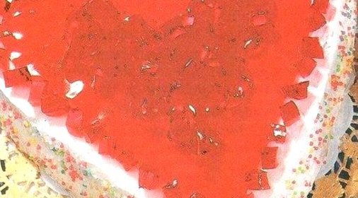 Торт-серце с желе