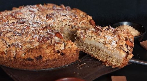 Пирог: Миндаль + Груши