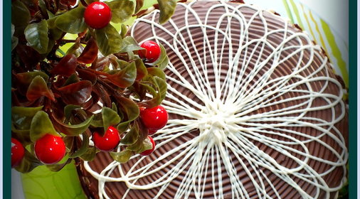 Торт с персиковым муссом