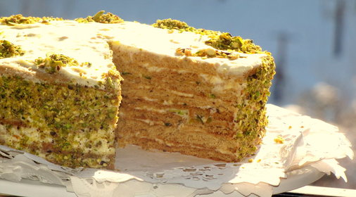 торт Фисташковый(дуэль)