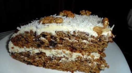 Торт с финиками