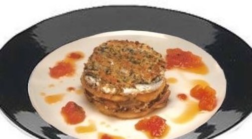 Тортино с анчоусами белыми грибами и картофелем