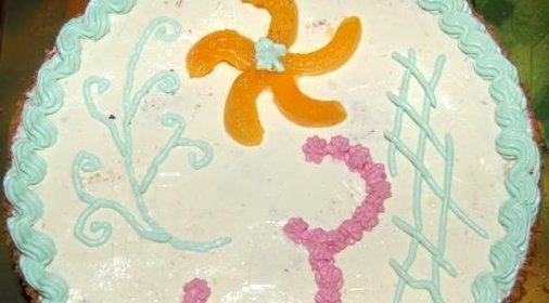 Торт с абрикосами