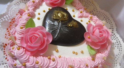 Торт - Поздравление Розовое Сияние!!!