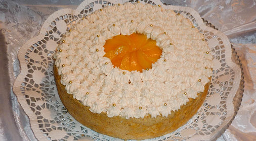 Карамельный торт с миндалем и ликером Бэйлис