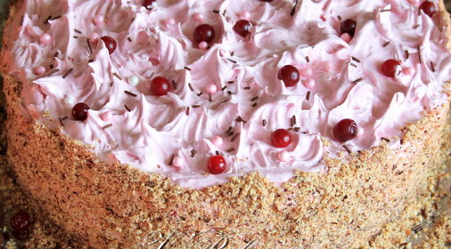 Клюквенный торт