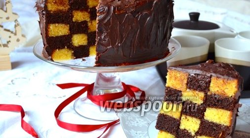 Торт «Шахматный»