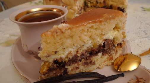 Обломовский тортик для поужинать в Валентинов день