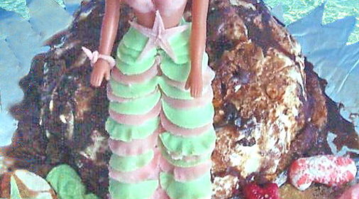 Торт РУСАЛКА НА СКАЛЕ - 1 часть