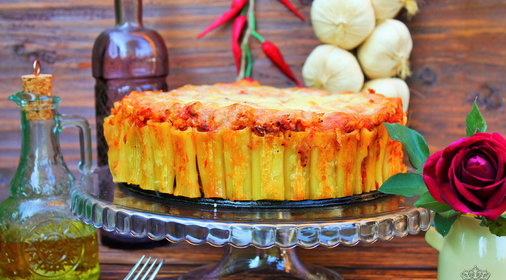 Запеченный Rigatoni торт