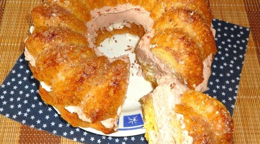 Торт с масляным кремом и творогом