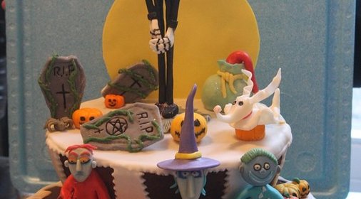Очень СТРАШНЫЙ торт Nightmare before Christmas (кошмар перед рождеством)